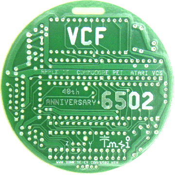 VCFMW 6502 badge rear