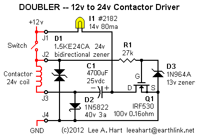 Doubler Contactor Driver Schematic