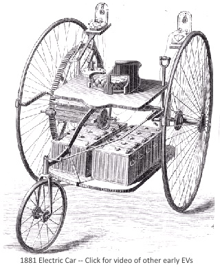 1881 Electric Car. Click for a video of other early EVs!
