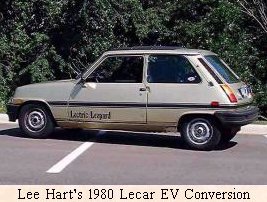 Lee Hart's LeCar EV
        conversion