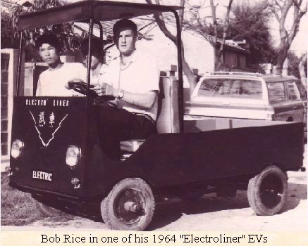 Bob Rice in his 1960's Electroliner EV